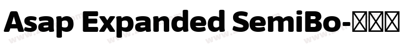 Asap Expanded SemiBo字体转换